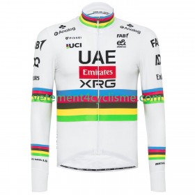 Homme Maillot vélo Manches Longues UAE Team Emirates XRG 2025